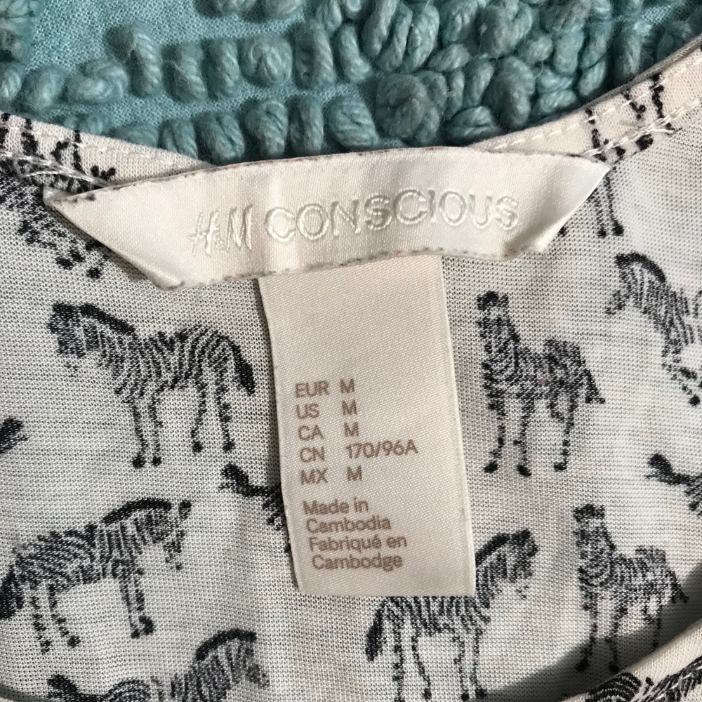 H&M Zebra Top - Picture 3 of 3